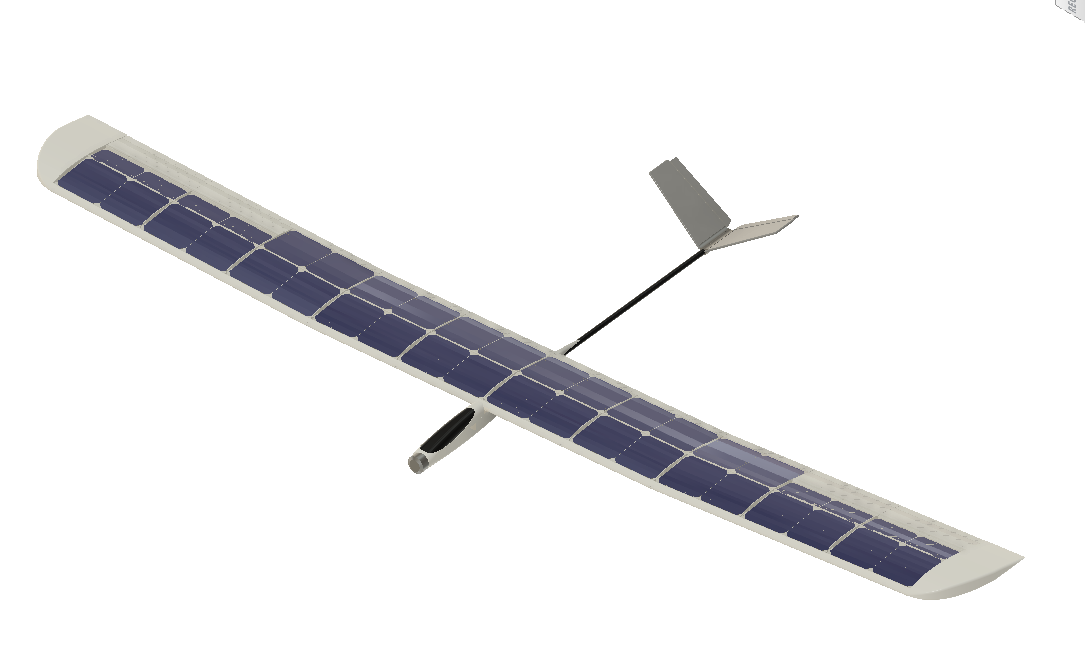 SG2 CAD-Rendering, Isometrie mit Solarzellen